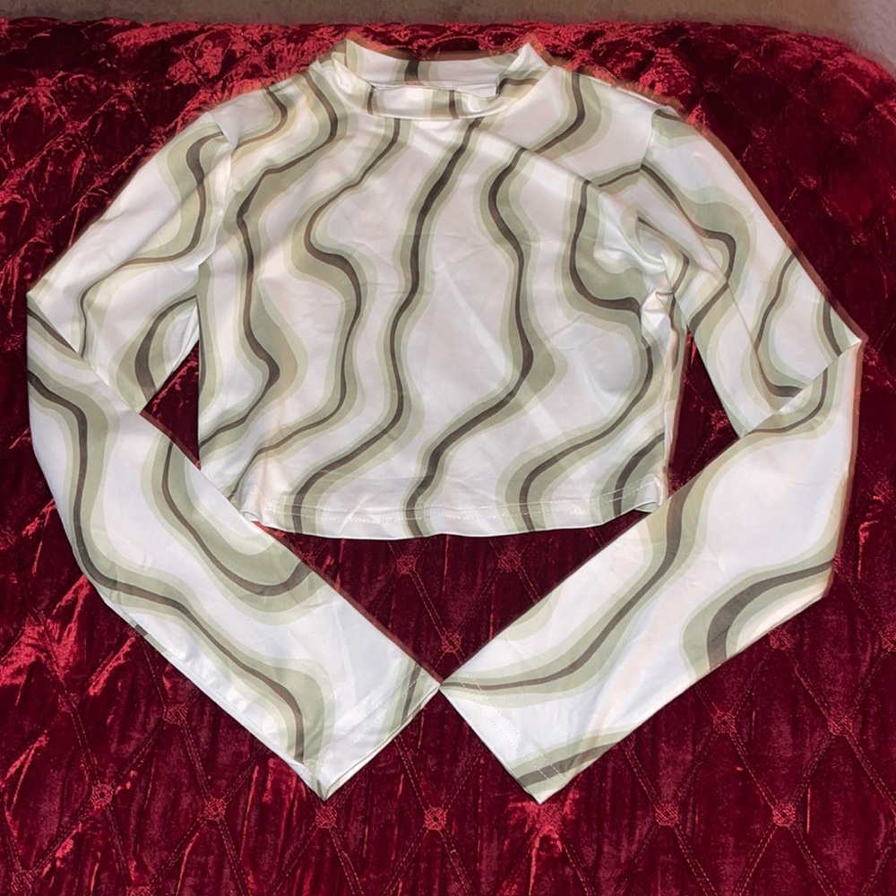mock-neck long sleeve